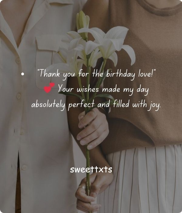 Short and Sweet Thank You Messages for Birthday Wishes