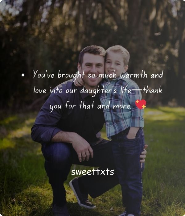 Emotional Thank You Messages for a Kind Son-in-Law