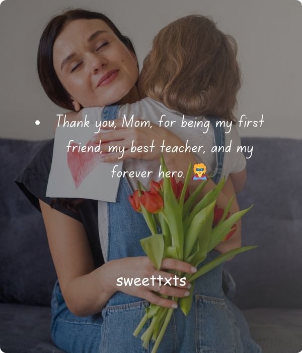 Loving Thank You Letter to Mom from Adult Son