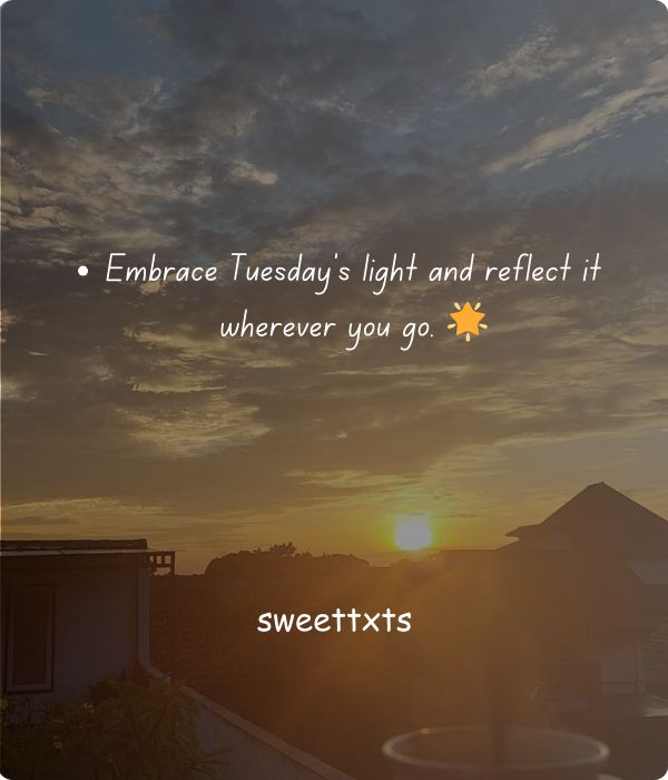 Blessings Poured on Tuesday