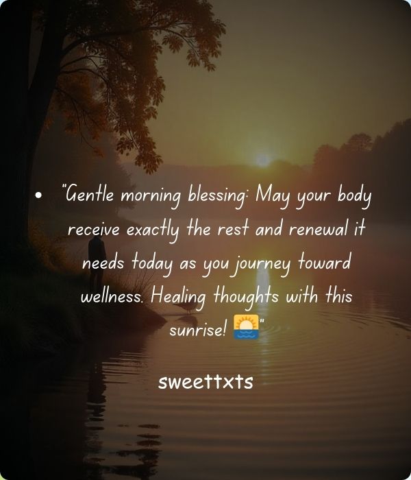 Good Morning Blessings for Healing and Comfort