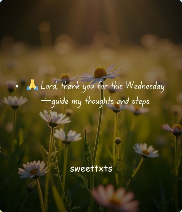 Wednesday Morning Blessings and Prayers