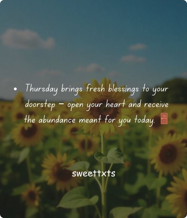 Motivational Thursday Morning Blessings