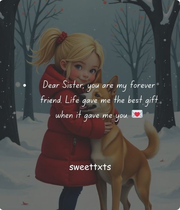 Emotional Letter to My Little Sister