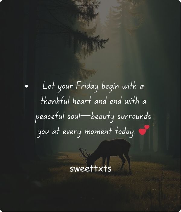 Positive and Inspiring Friday Blessings 