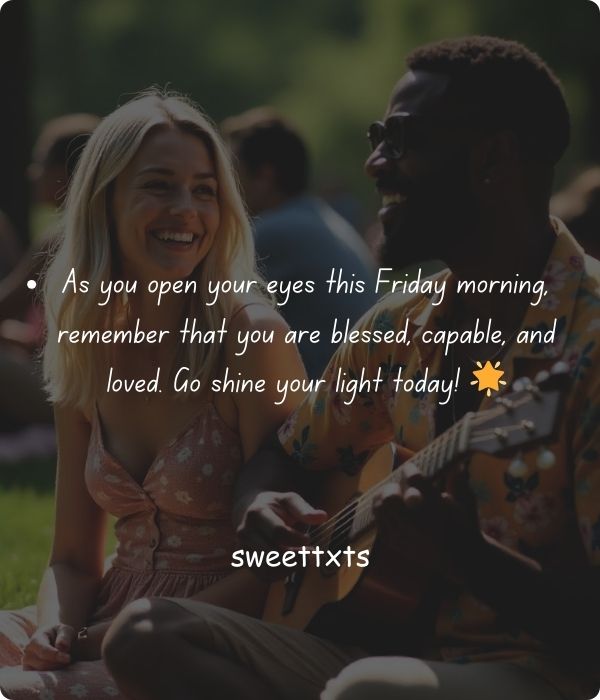 Friday Blessings for Friends and Family