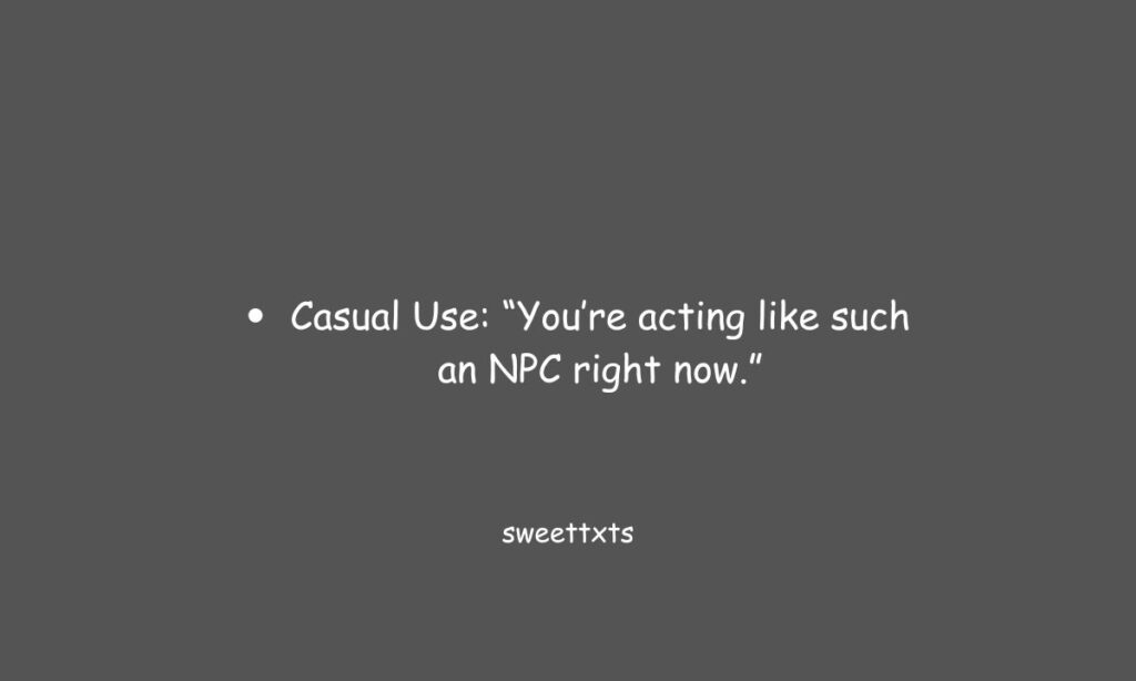 NPC Meaning in Text